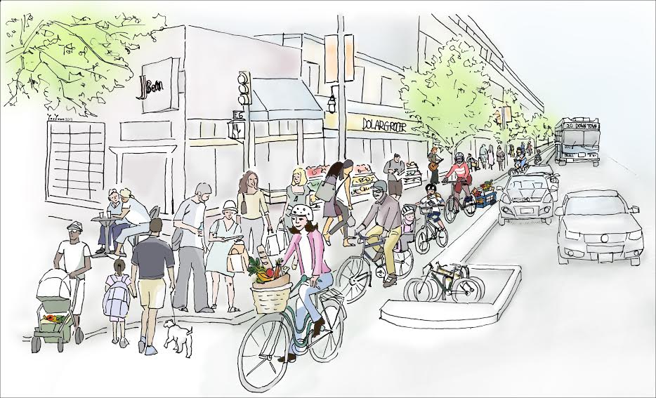 Featured image for “Transforming Commercial: “Streets for Everyone” Car-Free-Day Event”