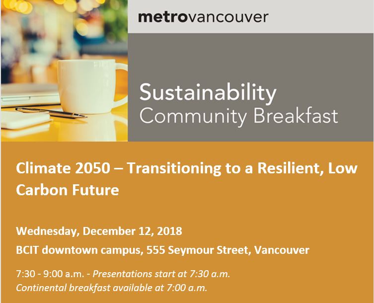 Featured image for “Metro Breakfast: Low Carbon Future – Dec 12”