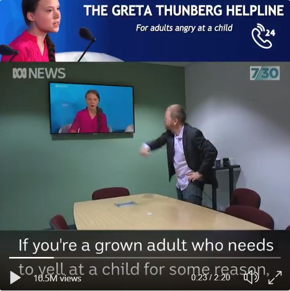 Featured image for “Friday Funny: The Greta Thunberg Help Line”