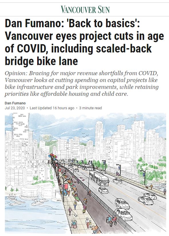 Featured image for “Priorities in a Pandemic: Will We Cut Cycling Infrastructure?”