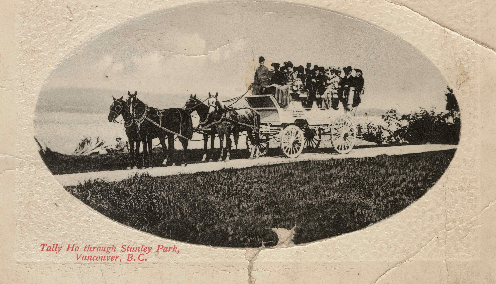 Featured image for “Stanley Park’s Tally-Ho: Equine to Engine in 1906”
